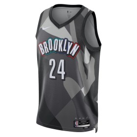Muške NBA Dres Brooklyn Nets Cam Thomas Nike 2024-25 City Edition Sivo Swingman